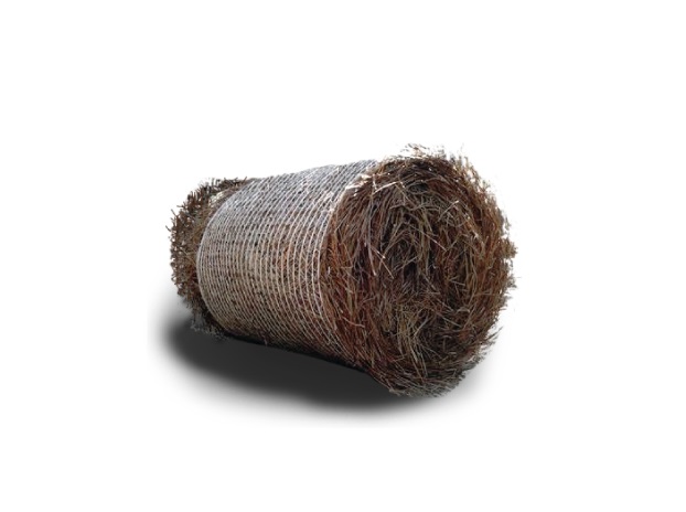 Round Pine Straw Bales 